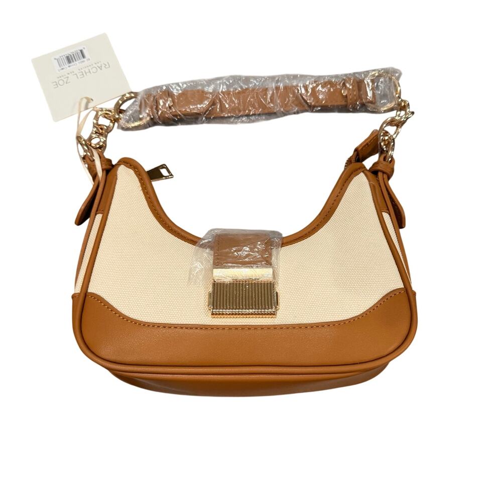 Rachel Zoe New Canvas Leather Shoulder Mini Purse